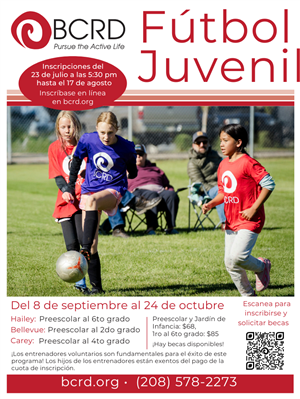Inscripción en el Fútbol Juvenil del BCRD